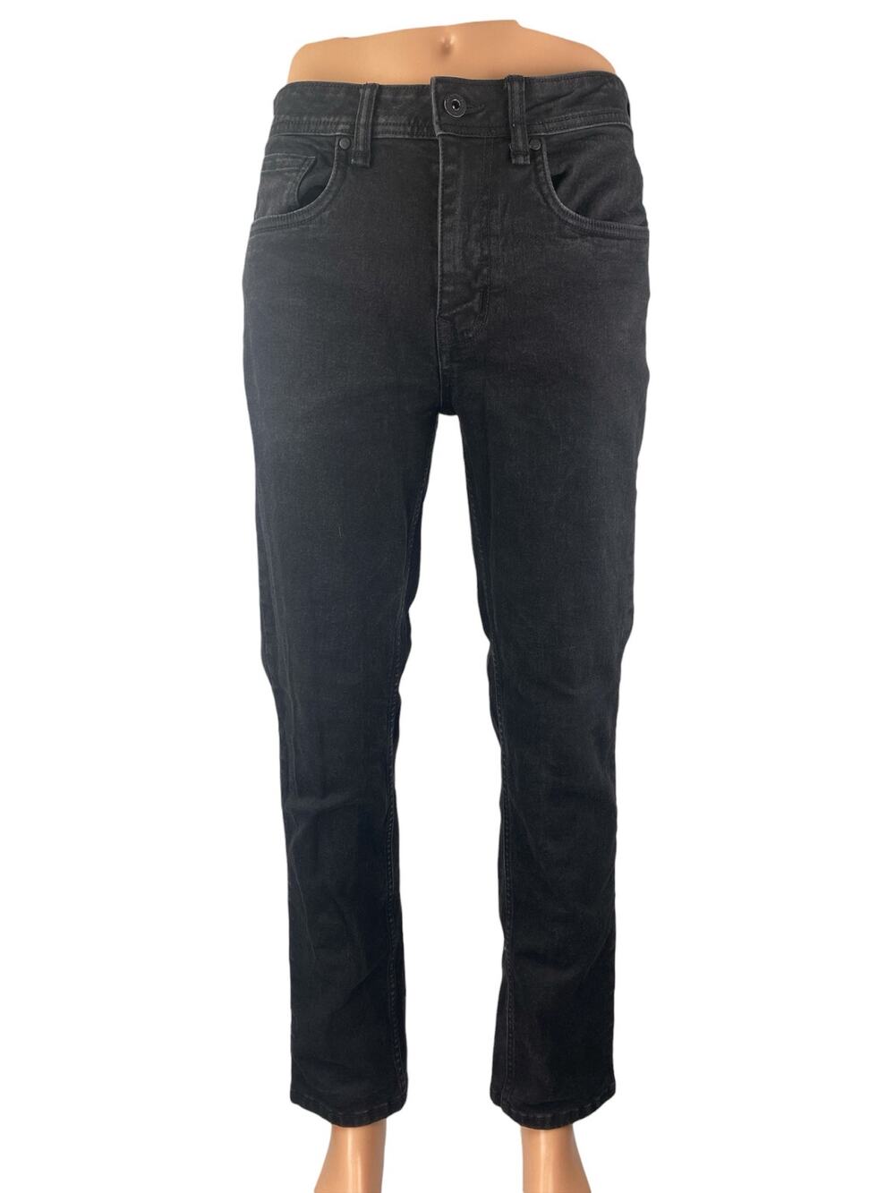 The Perfect Jean Mens Black High Rise Slim Fit Skinny Denim Jeans Pants Size 31